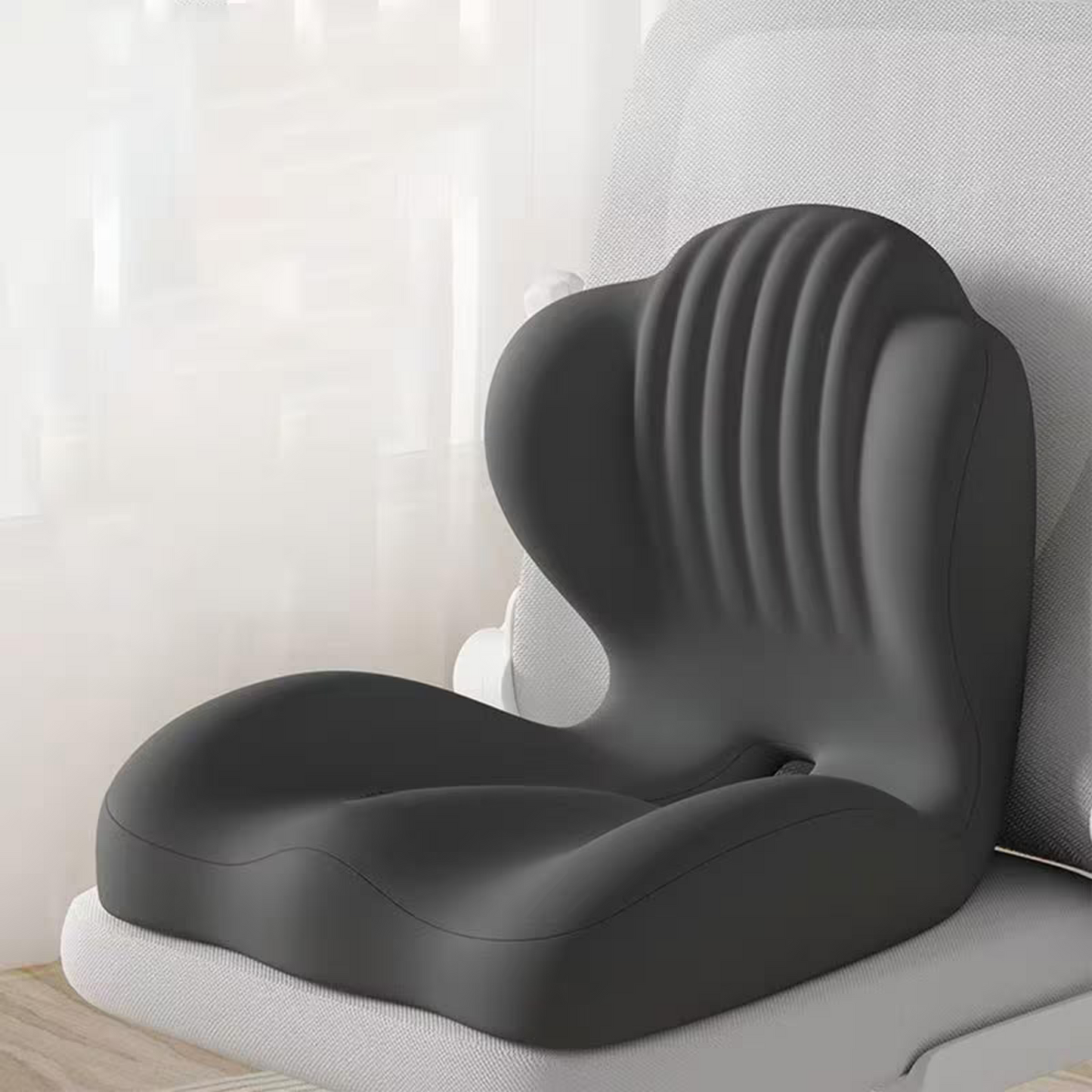 Ergonomic Memory Foam Seat Cushion with Lumbar Support