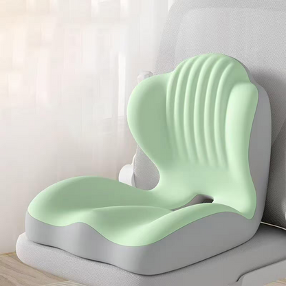 Ergonomic Memory Foam Seat Cushion with Lumbar Support