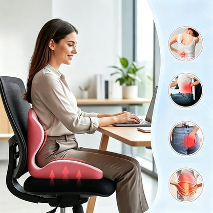 Ergonomic Memory Foam Seat Cushion with Lumbar Support image 7